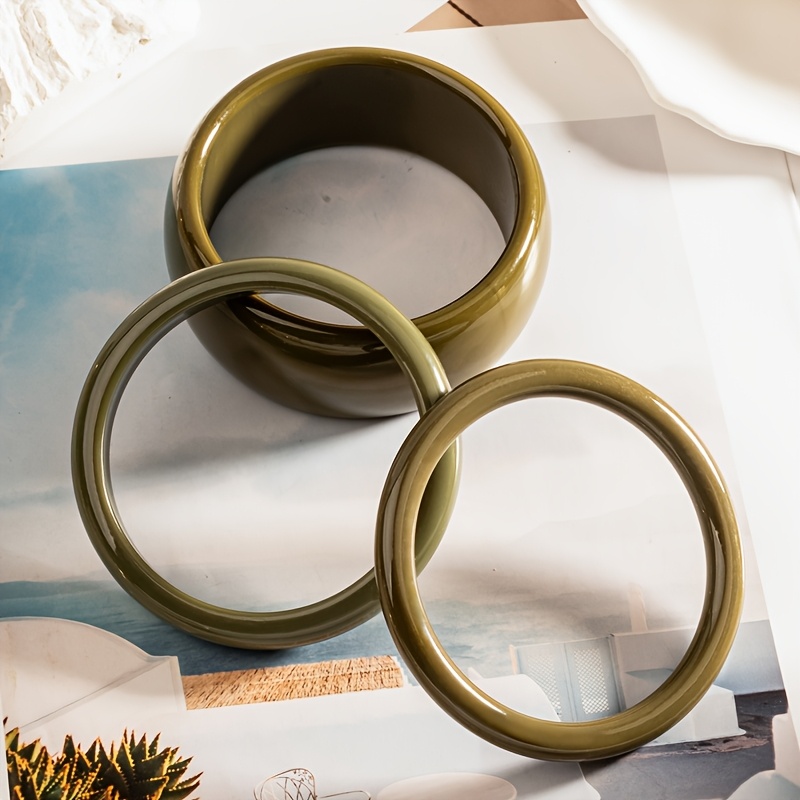3pc Elegant Retro Bracelet Set, Fashionable Versatility